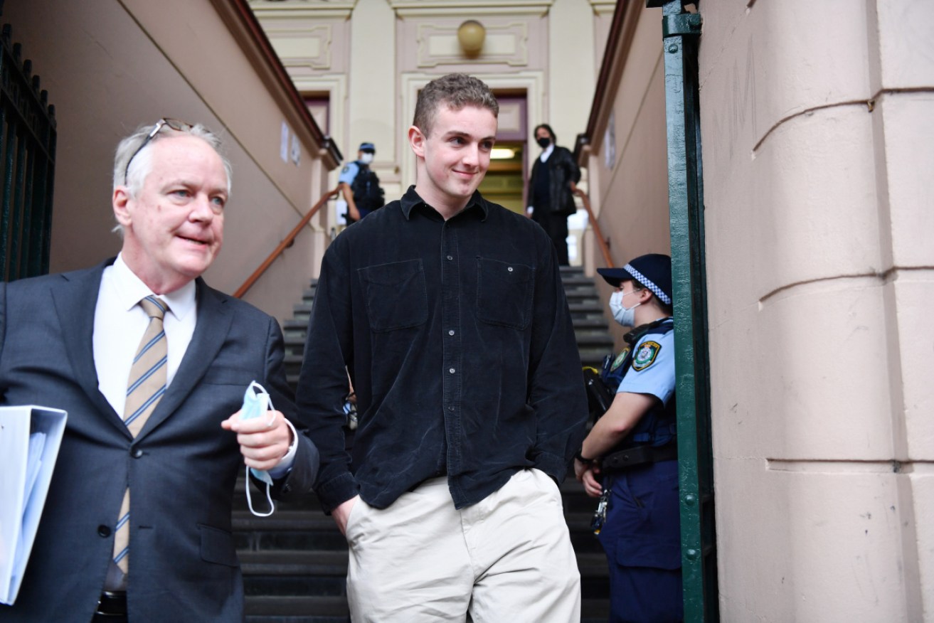 Kristo Langker (right) wants to be tried by jury on charges he intimidated the NSW Deputy Premier. 