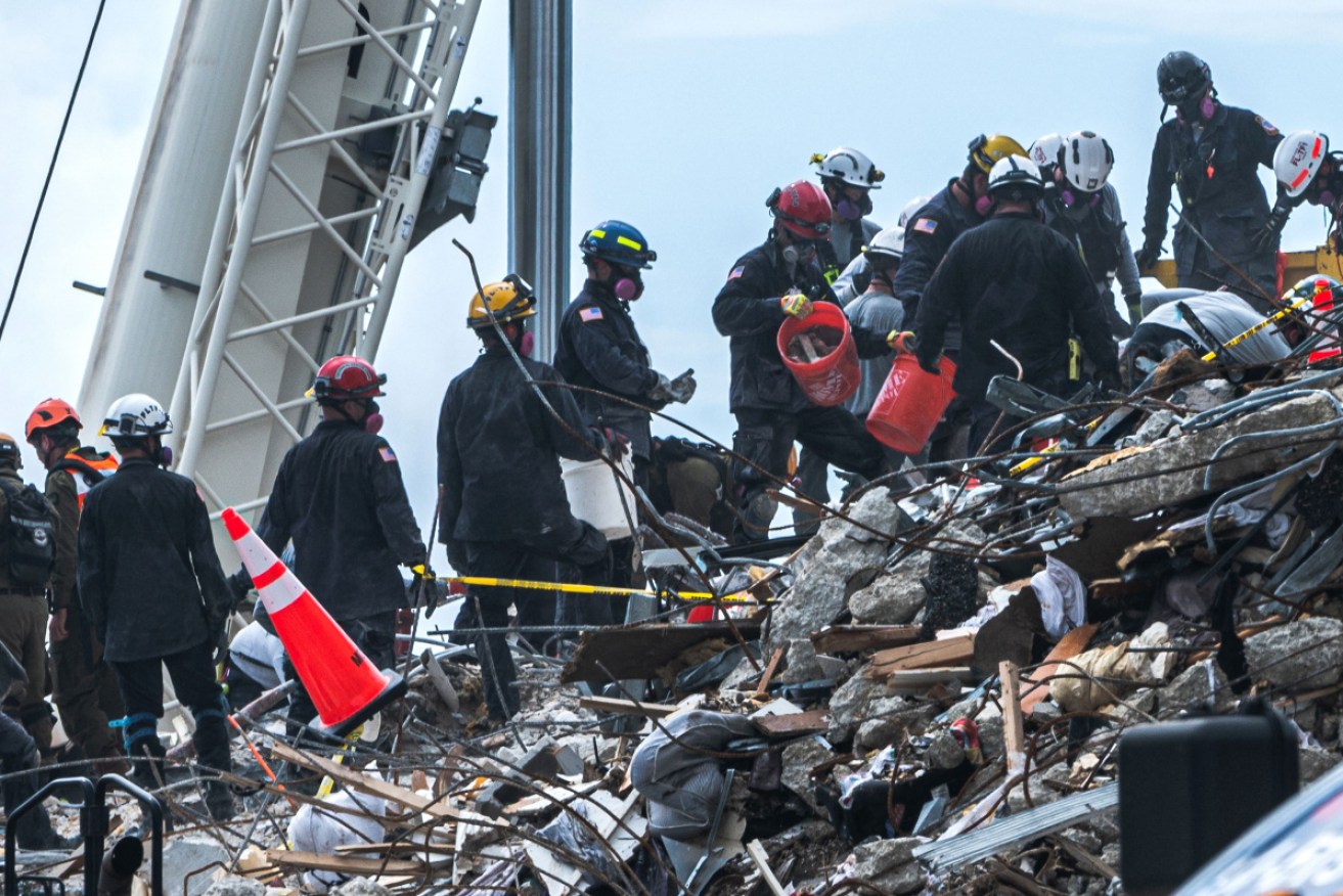 The rescue effort among the rubble of the downed apartment tower has officially ended.