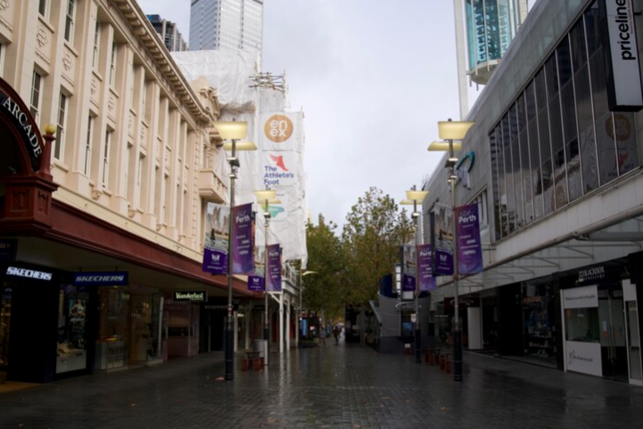 The latest WA COVID outbreak has left Perth in a four-day lockdown, with CBD streets deserted.