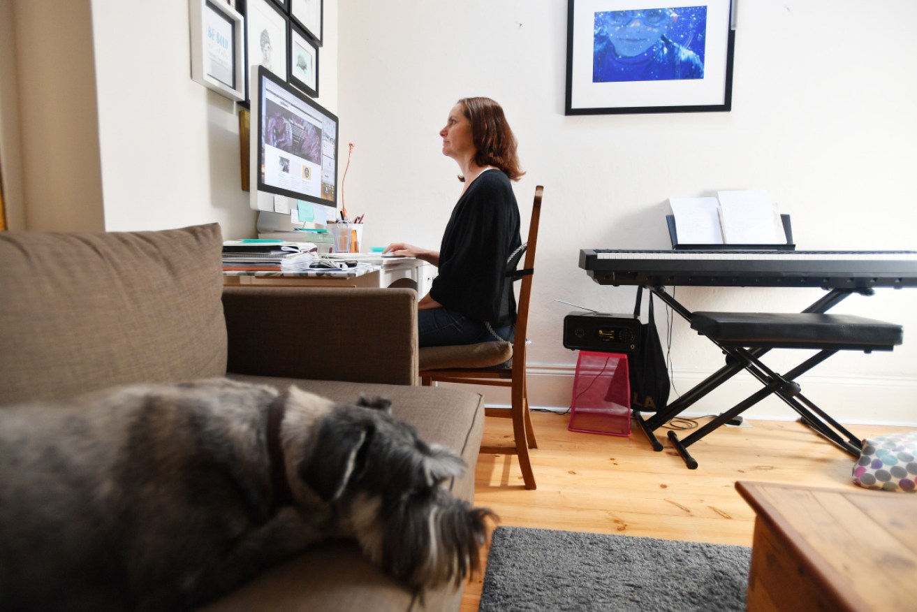 Most Australian office workers are comfortable with working from home, research has found.