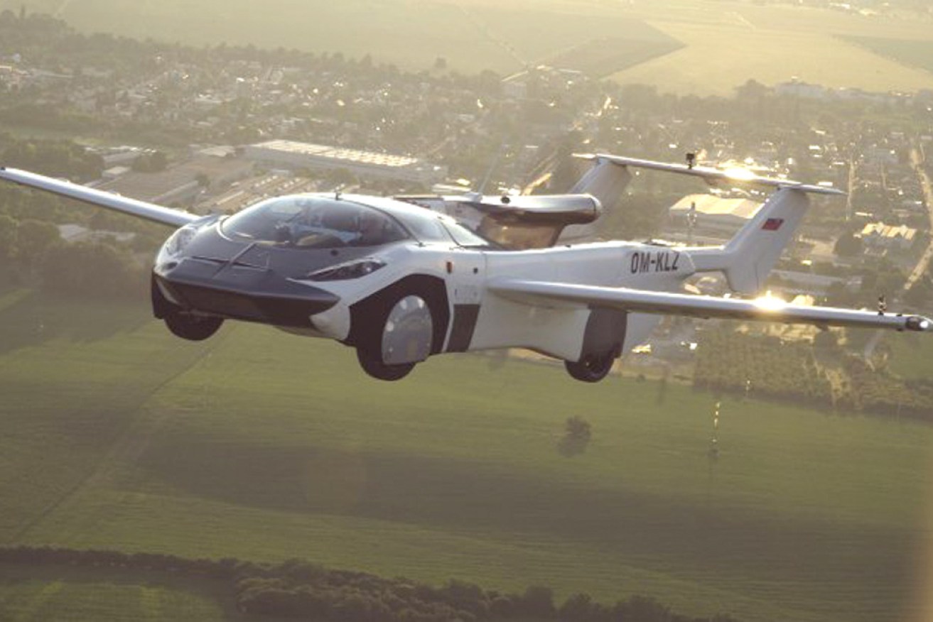 Klein Vision's AirCar in full flight over Europe on Monday.