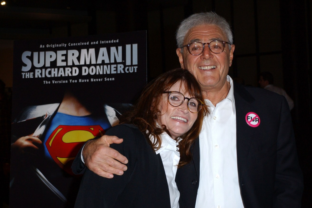 Donner with actor Margot Kidder at a <i>Superman II</i> screening in Hollywood in 2006.
