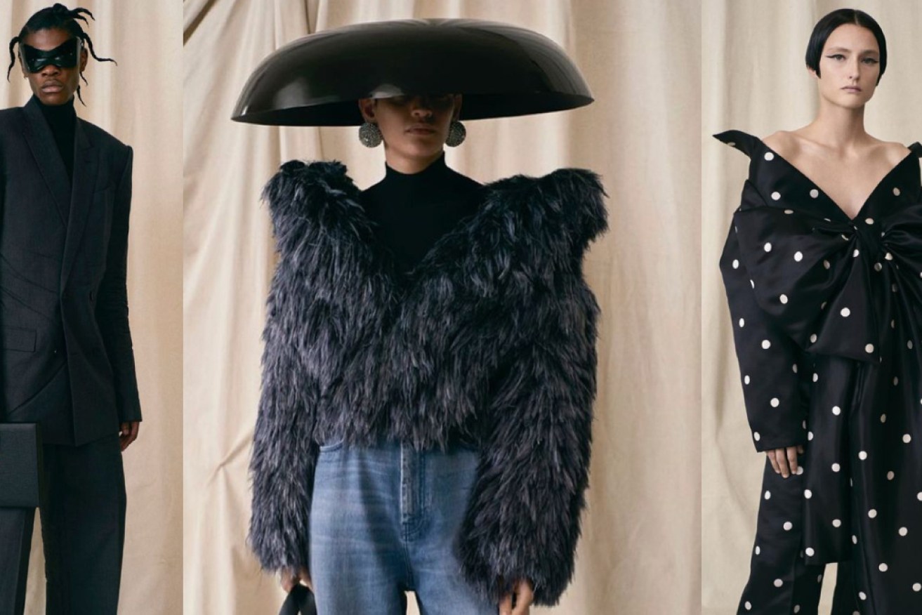 Fashion house Balenciaga has shown haute couture for the first time in more than half a century.