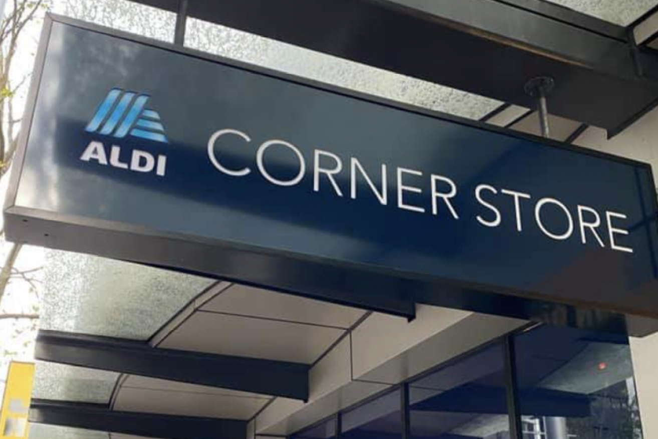 Aldi is taking on Coles and Woolies with its first small-format store. 