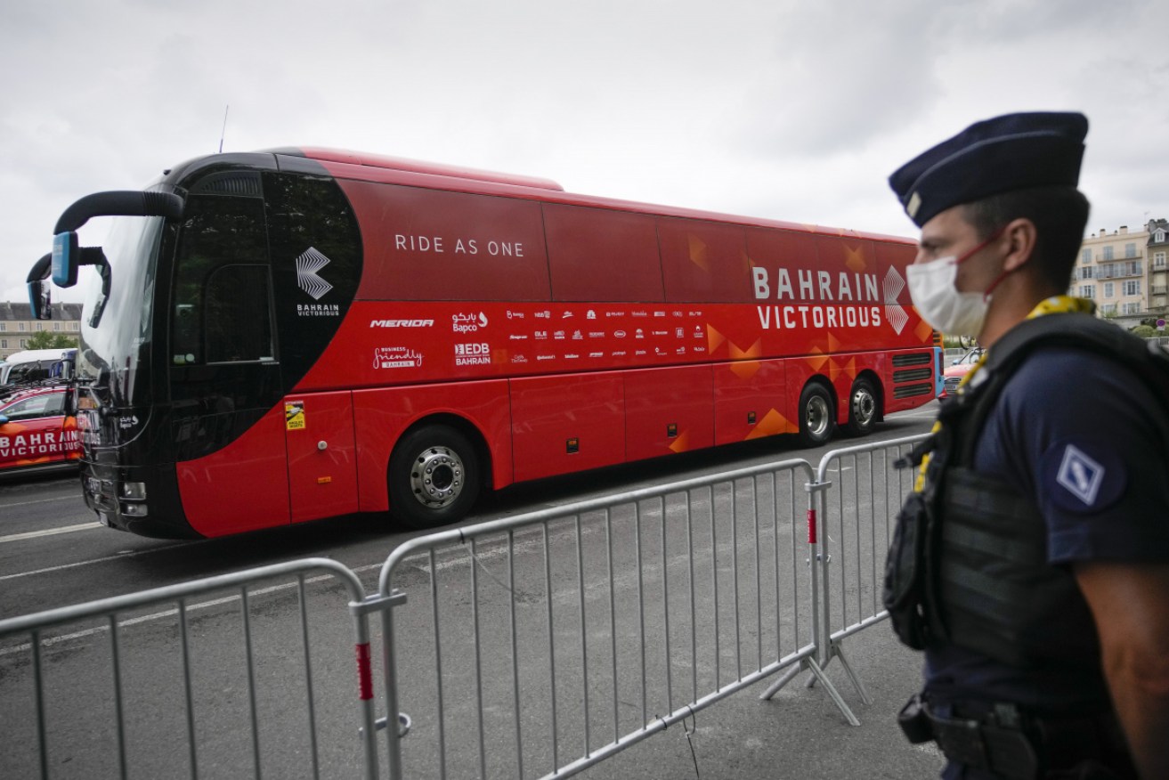 Tour de France team Bahrain Victorious has been the subject of a French police search.