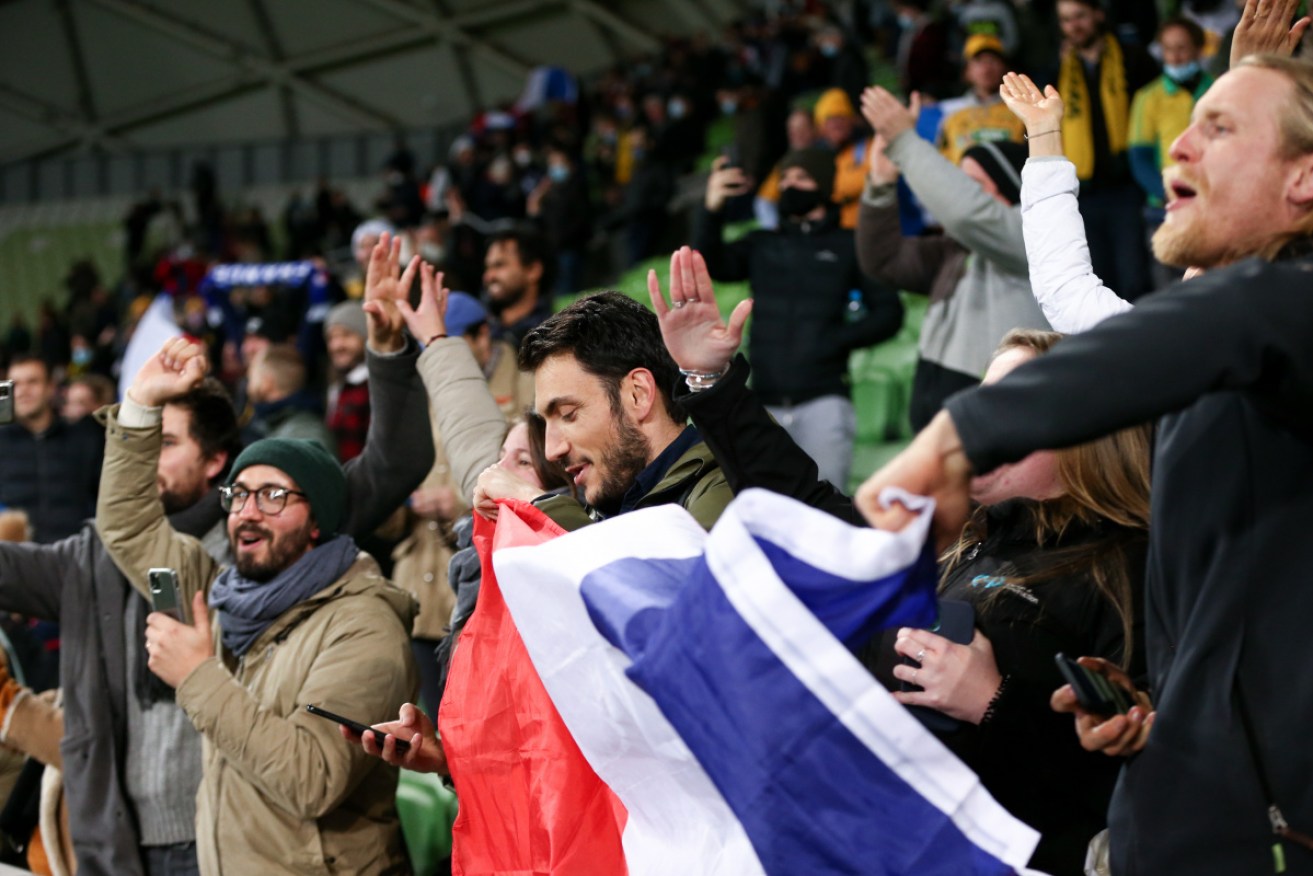 A COVID-infected person attended the Australia-France rugby Test at AAMI Park last Tuesday.