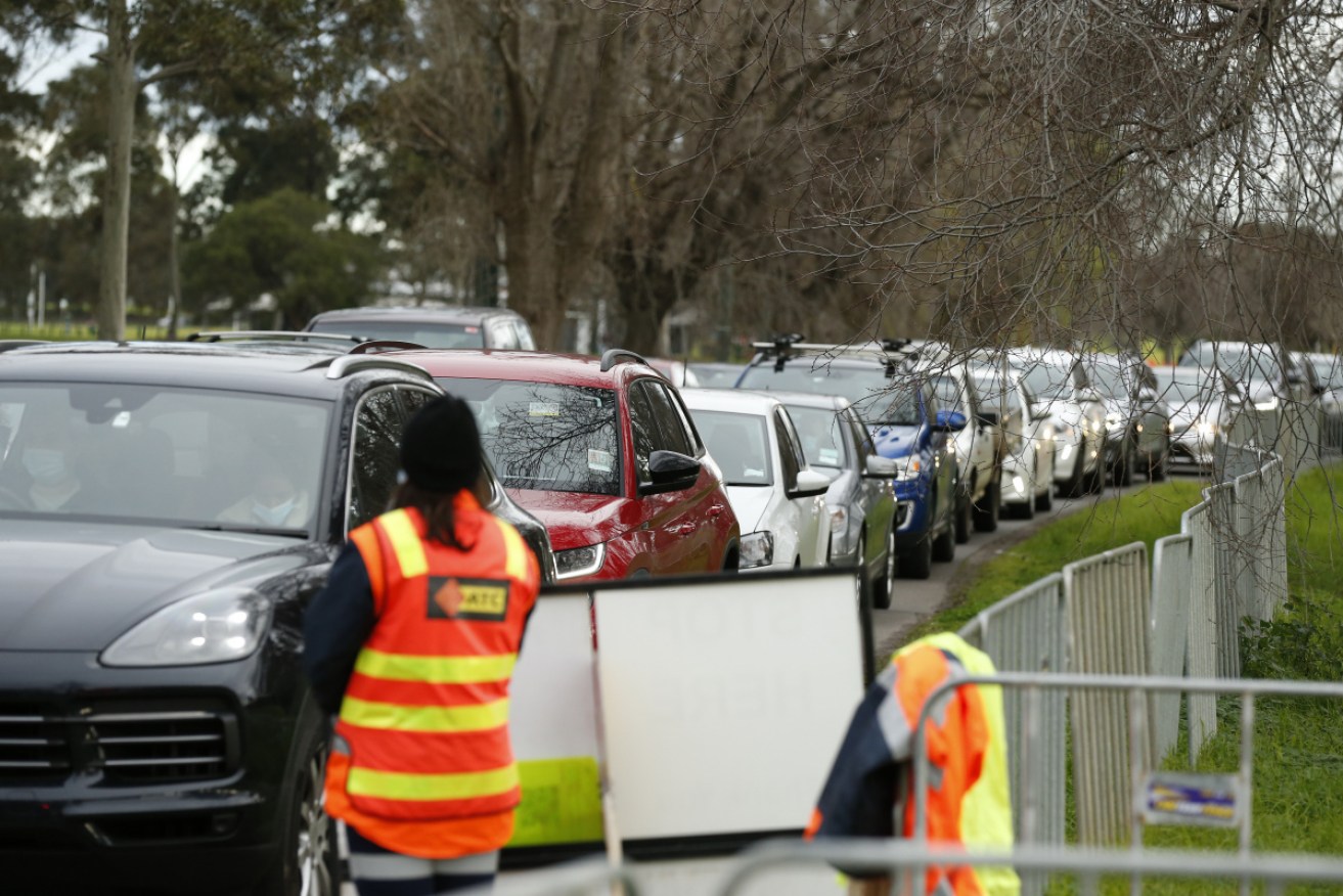 Testing numbers remain high across Victoria, with nearly 50,000 in the 24 hours to Tuesday morning.