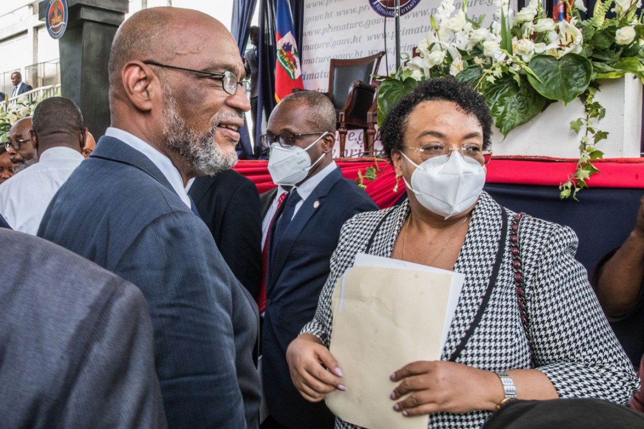 Dr Henry with Public Health and Population Minister Marie Greta Roy Clement at Tuesday's ceremony.
