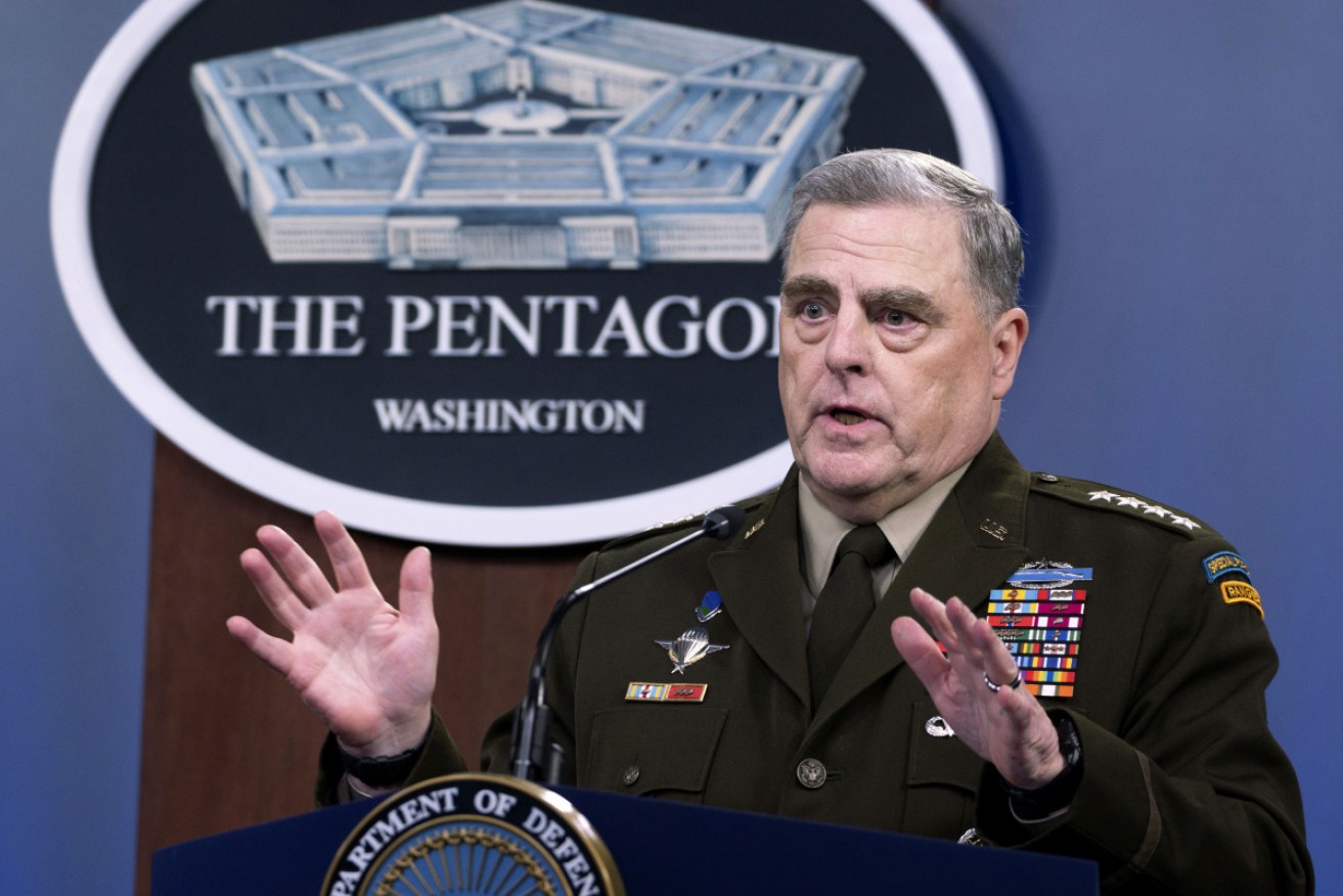 General Mark Milley explai9ned the raid as a further bolstering of US domestic security. <i>Photo: AP</i>