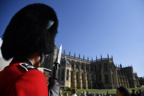 Changing of the Guard back at Windsor Castle