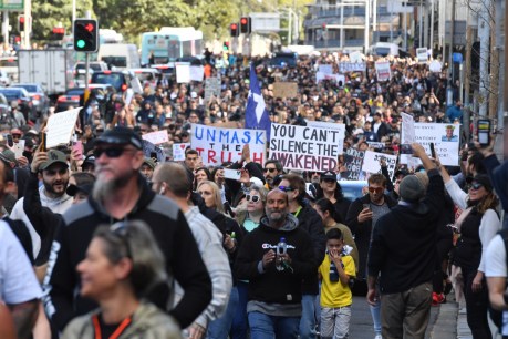 Thousands march against the COVID lockdowns