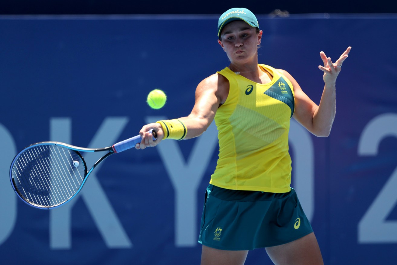 The Cincinnati match was Ash Barty's first singles since her shock opening round exit at the Tokyo Olympics.