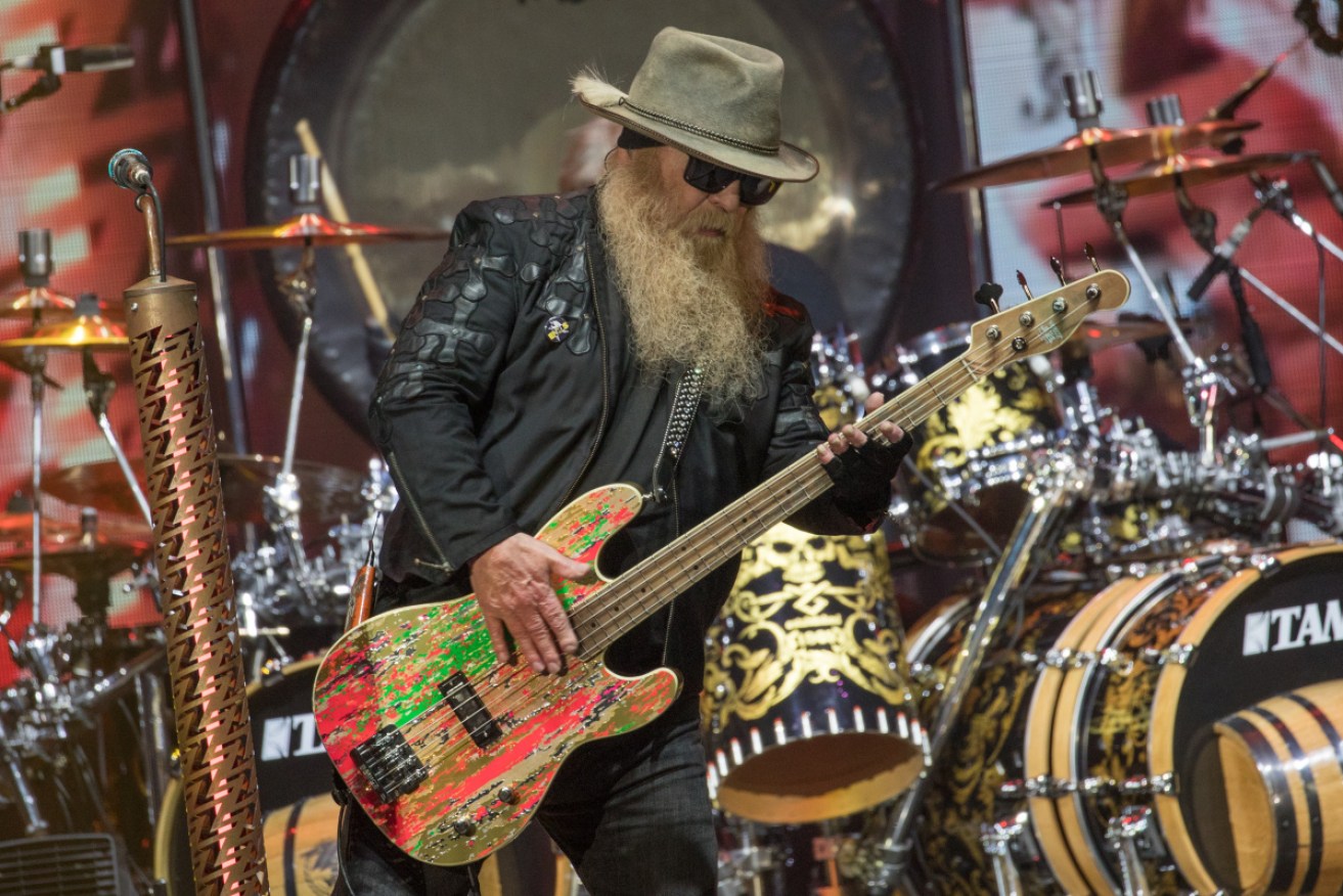 Dusty Hill performs with ZZ Top in Texas in 2019.