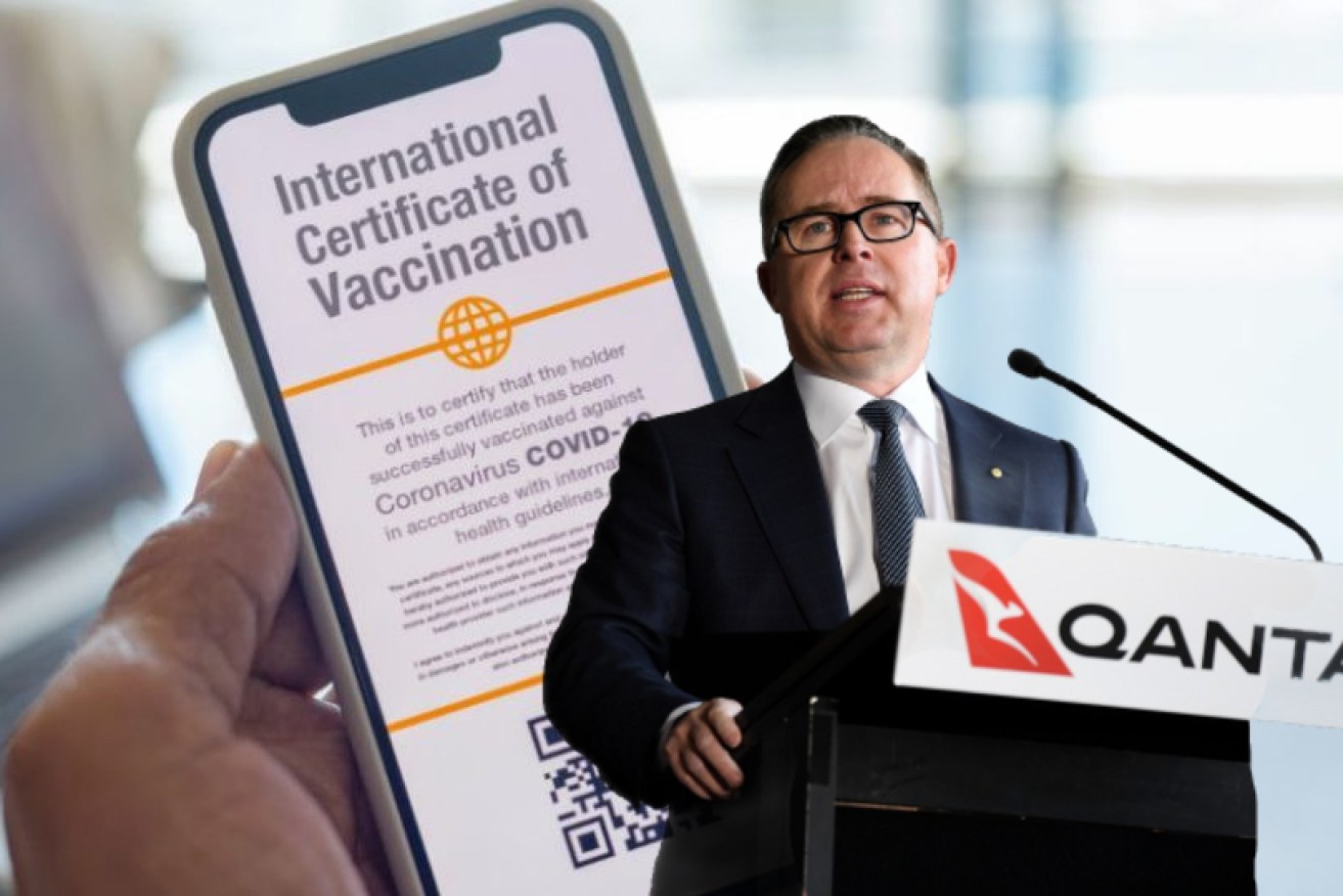 Qantas boss Alan Joyce said the vaccine mandate would help halt the spread of the virus.