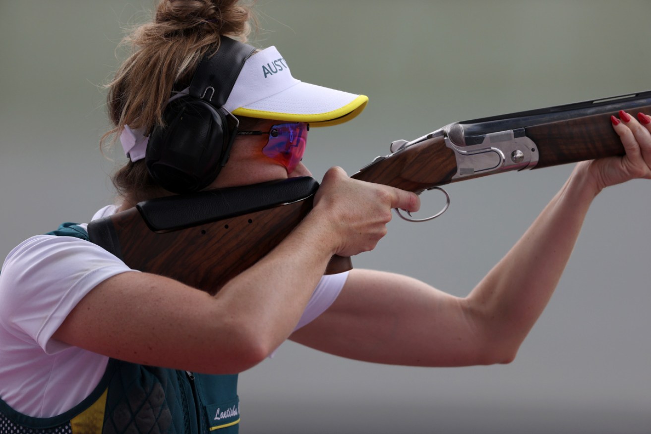 Australia's Laetisha Scanlan missed out on a trap shooting Olympic medal by just one target.