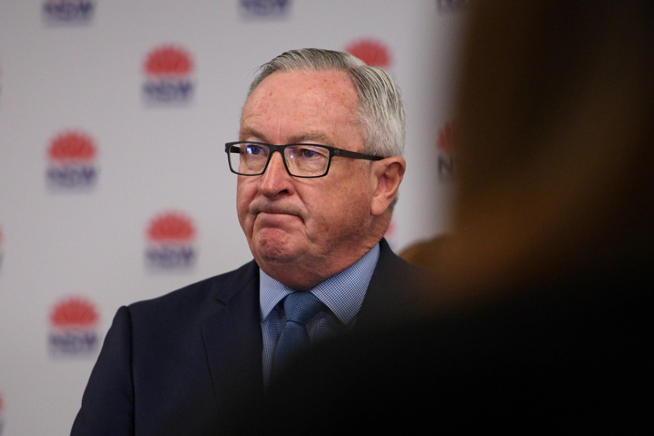 NSW Health Minister Brad Hazzard is in isolation after developing minor flu-like symptoms.
