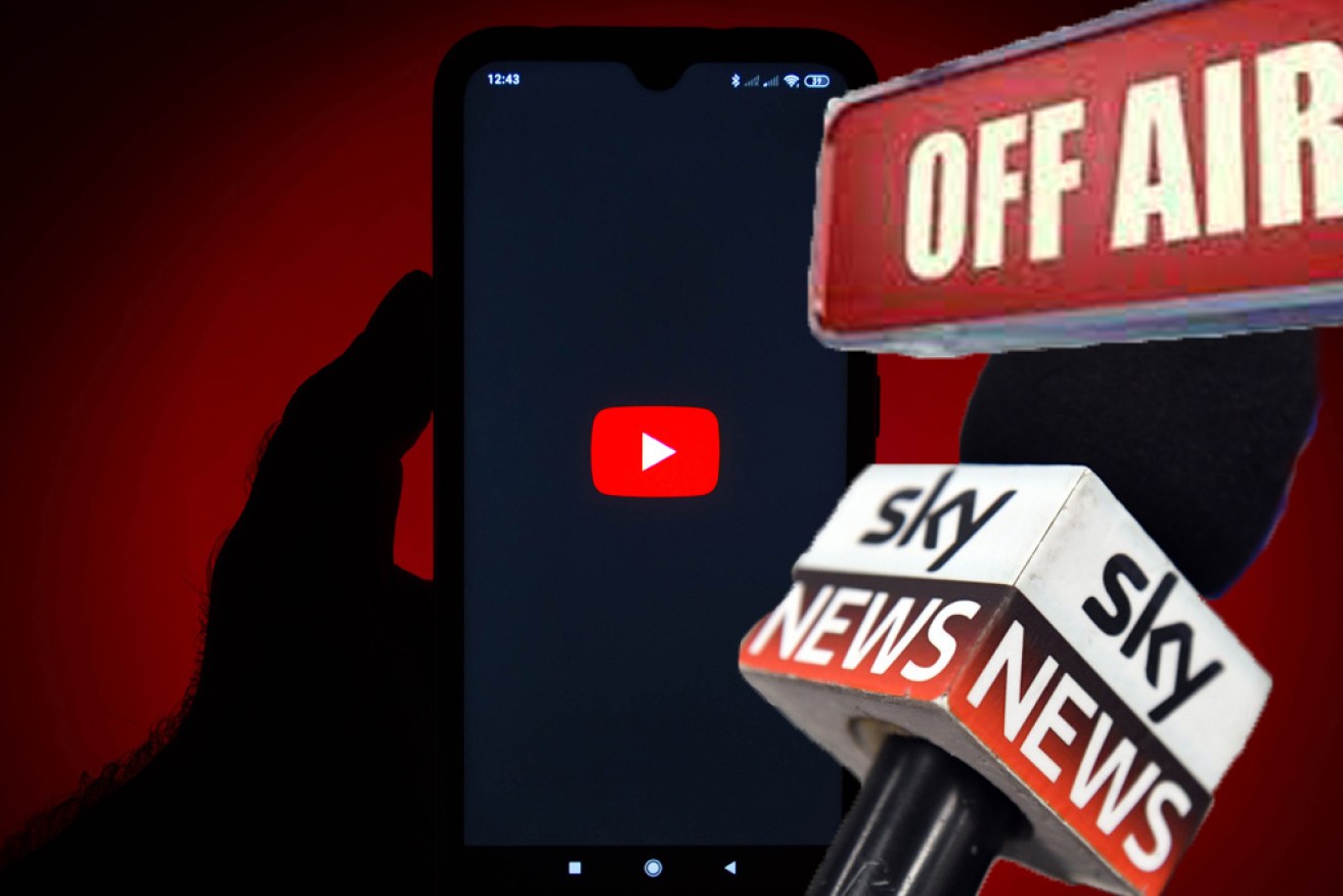 Sky News has been pinged by YouTube for breaching COVID-19 'misinformation' policies.