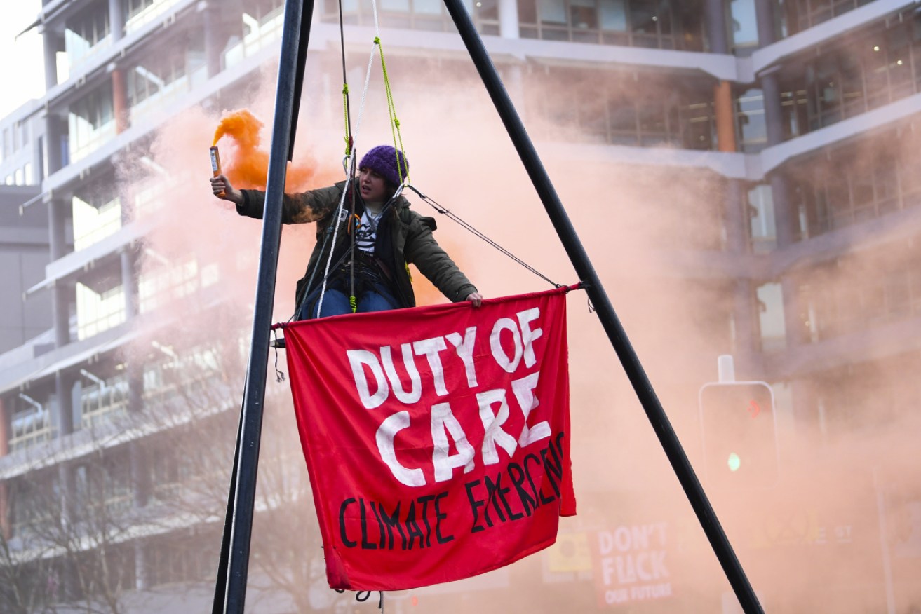 Extinction Rebellion protesters are urging the federal government to take climate change seriously.