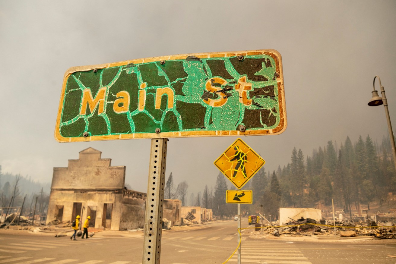 The fire "burnt down our entire downtown", the Plumas County supervisor says of Greenville.