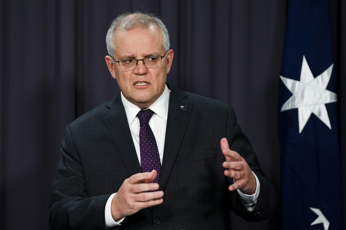 Scott Morrison's government is slipping in favour