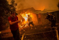 Wildfires continue to ravage Greek island of Evia