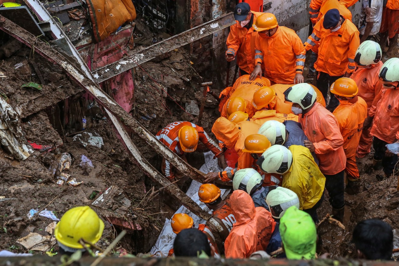 Disasters caused by landslides and flooding are common in India during the monsoon season.