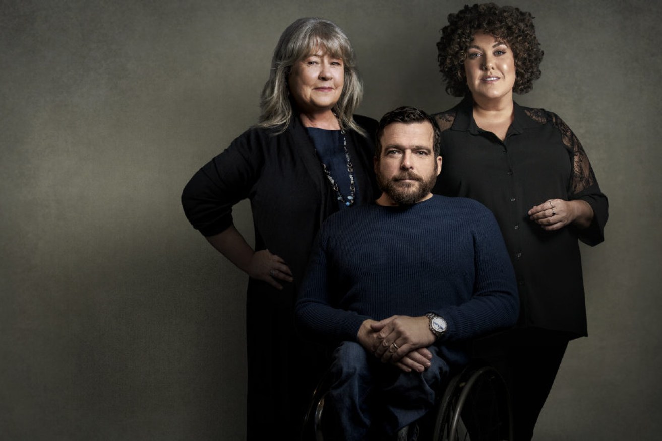 Noni Hazlehurst, Kurt Fearnley and Casey Donovan star in a new SBS docu-series. 