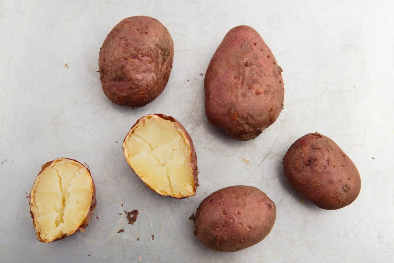 Baked potatoes left to cool. They have turned into dietary heroes. 