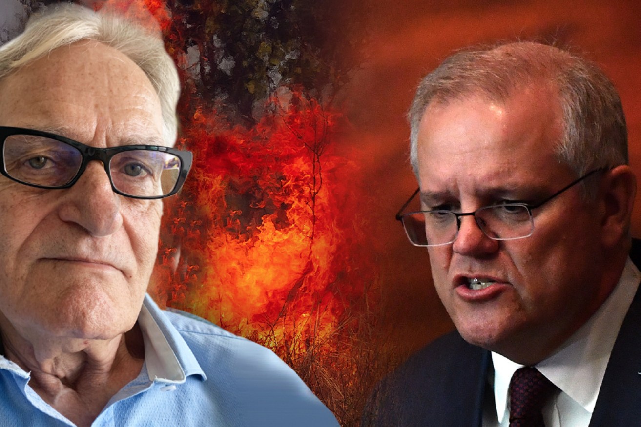 The PM saw the IPCC report as a branch to cling to as he stared at the abyss he’s been hovering above, writes Dennis Atkins.