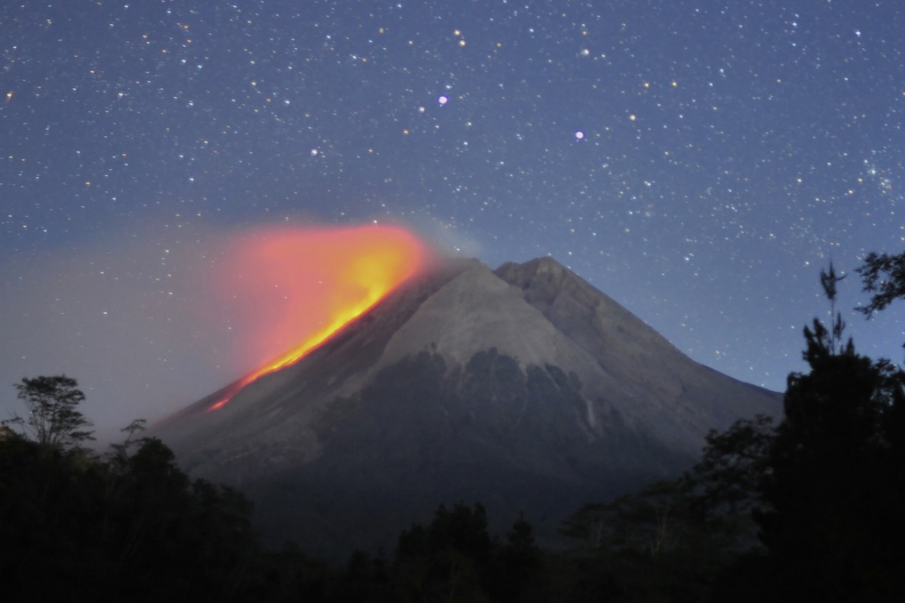 Mount Merapi, Indonesia's most active volcano, has been spewing ash and lava over the surrounding area.