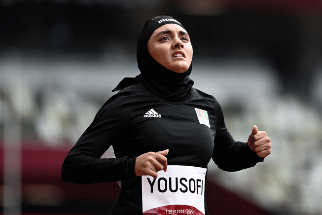 Afghanistan sprinter Kimia Yousofi gave her all at the Olympics. Now she has to run from the Taliban.