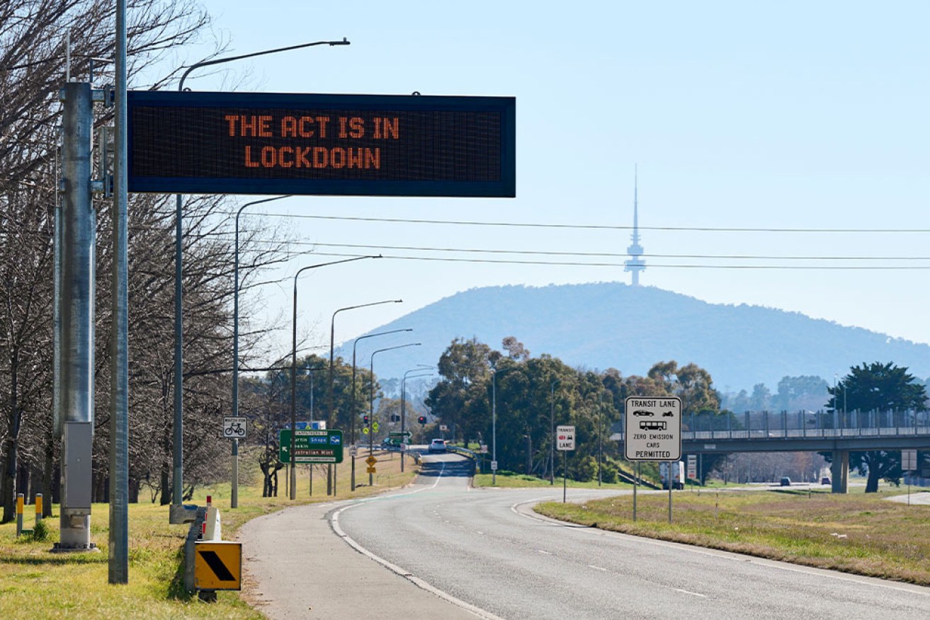The ACT is expected to remain in lockdown for at least another month.