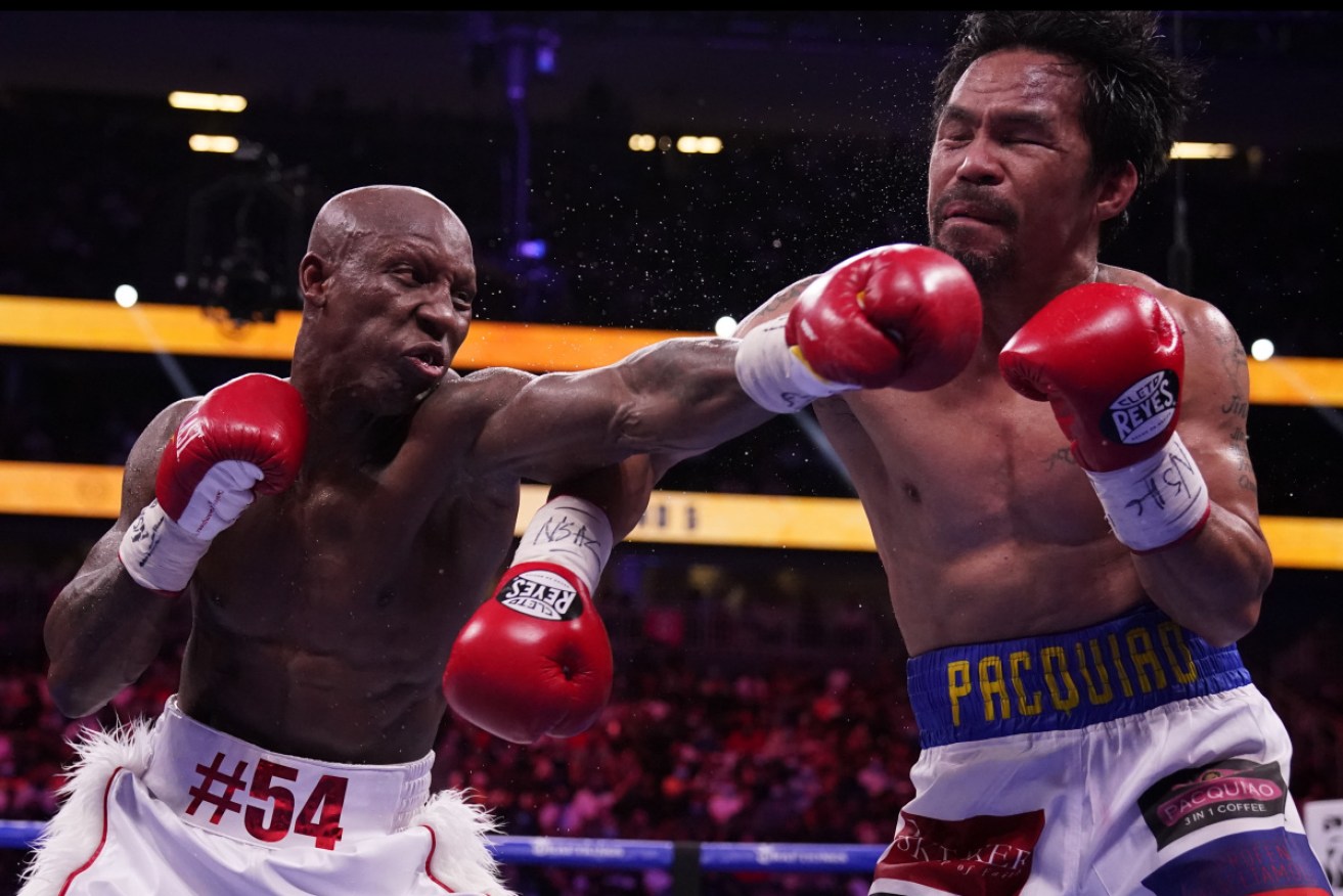 Yordenis Ugas has upstaged Manny Pacquiao by unanimous decision for the WBA welterweight title.