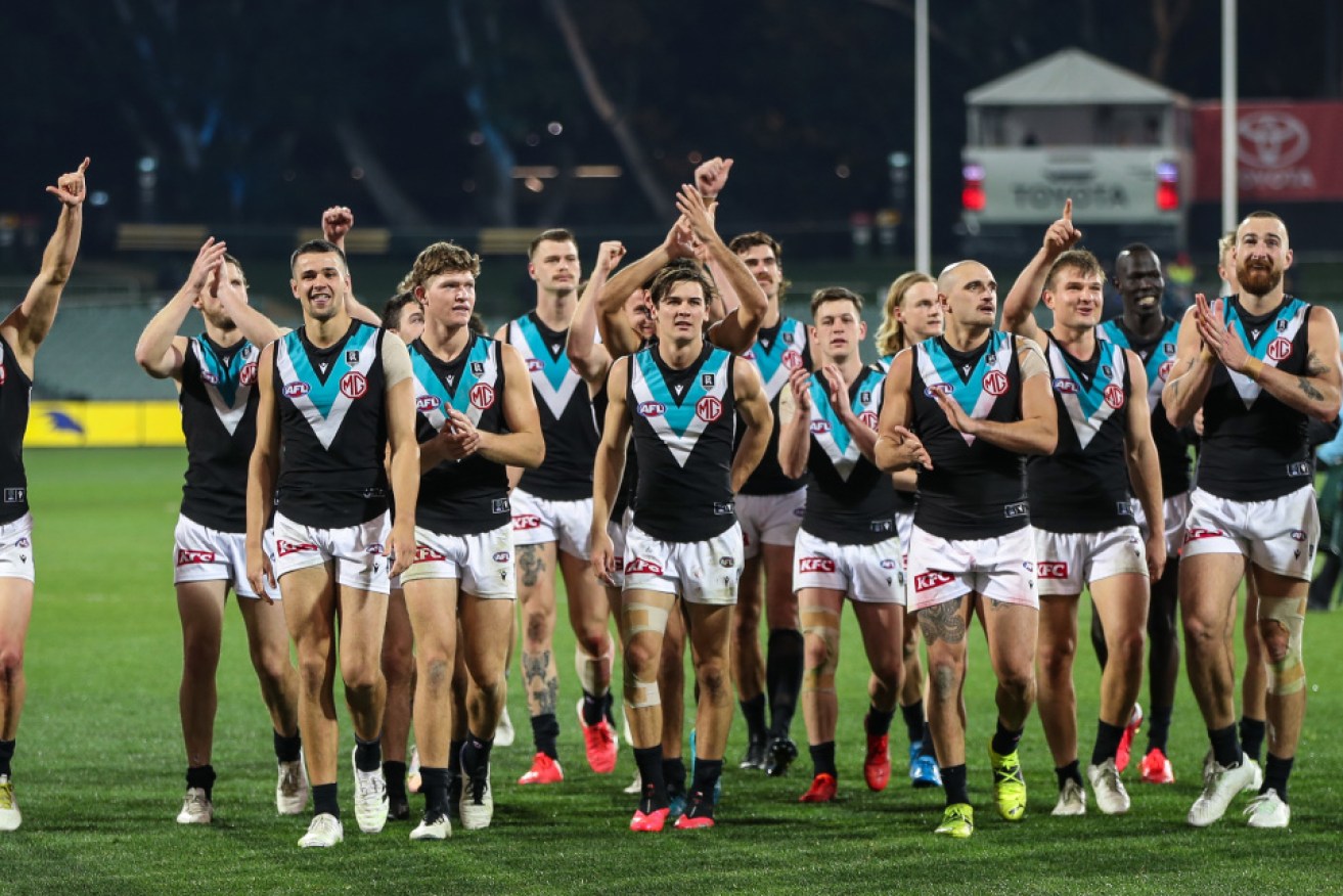 Port Adelaide will host Geelong at Adelaide Oval in the opening game of the AFL finals series.