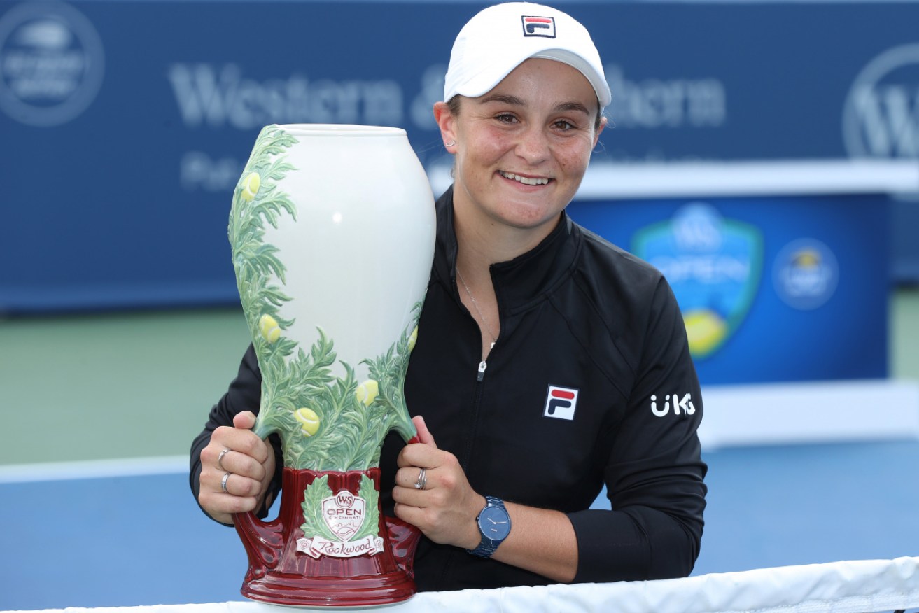 Ash Barty won the championship trophy after defeating Jil Teichmann of Switzerland. 