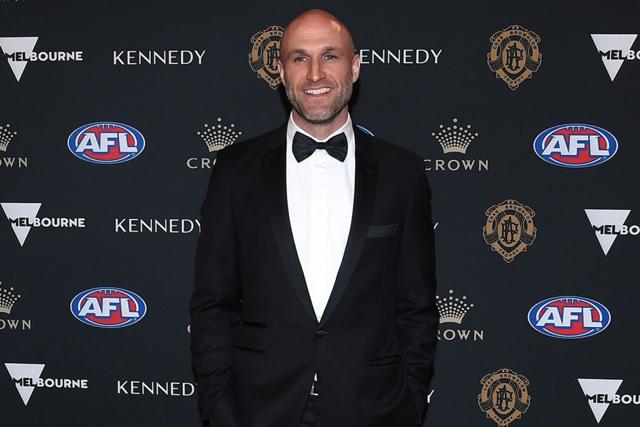 Two-time Brownlow Medal winner Chris Judd, pictured in 2019, has been inducted in the AFL's Hall of Fame.