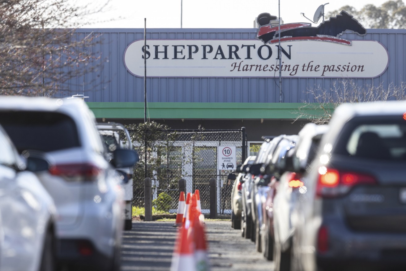More than a third of residents in the central Victorian town of Shepparton are in isolation as a virus outbreak widens.