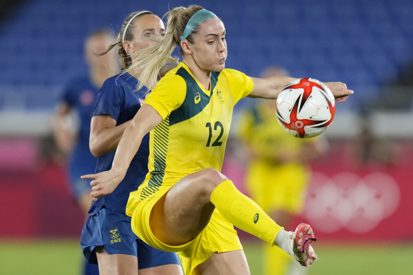 Matildas defender Ellie Carpenter has been named PFA women's player and young player of the year.