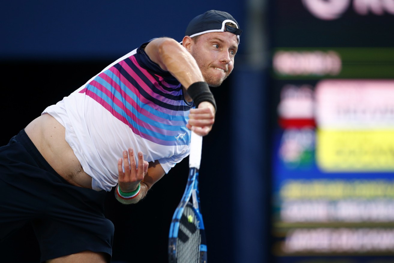 James Duckworth lost his first round US Open match to Pedro Martinez in five sets.