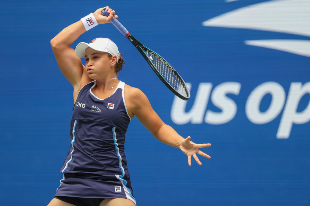 World No.1 Ash Barty has overcome a second set scare to move through to the US Open second round.