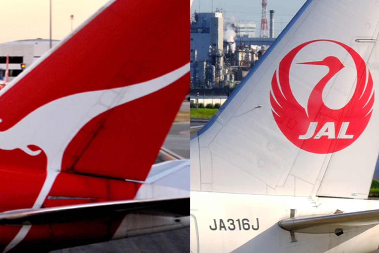 Qantas and Japan Airlines wanted to combine many of their operations for up to five years.