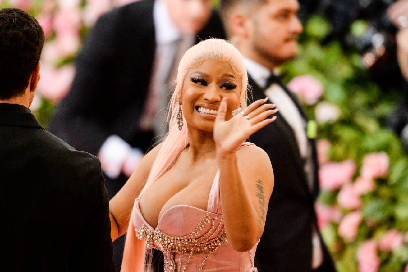 Minaj at the 2019 Met Gala – she skipped this week's 2021 edition because of her young child.