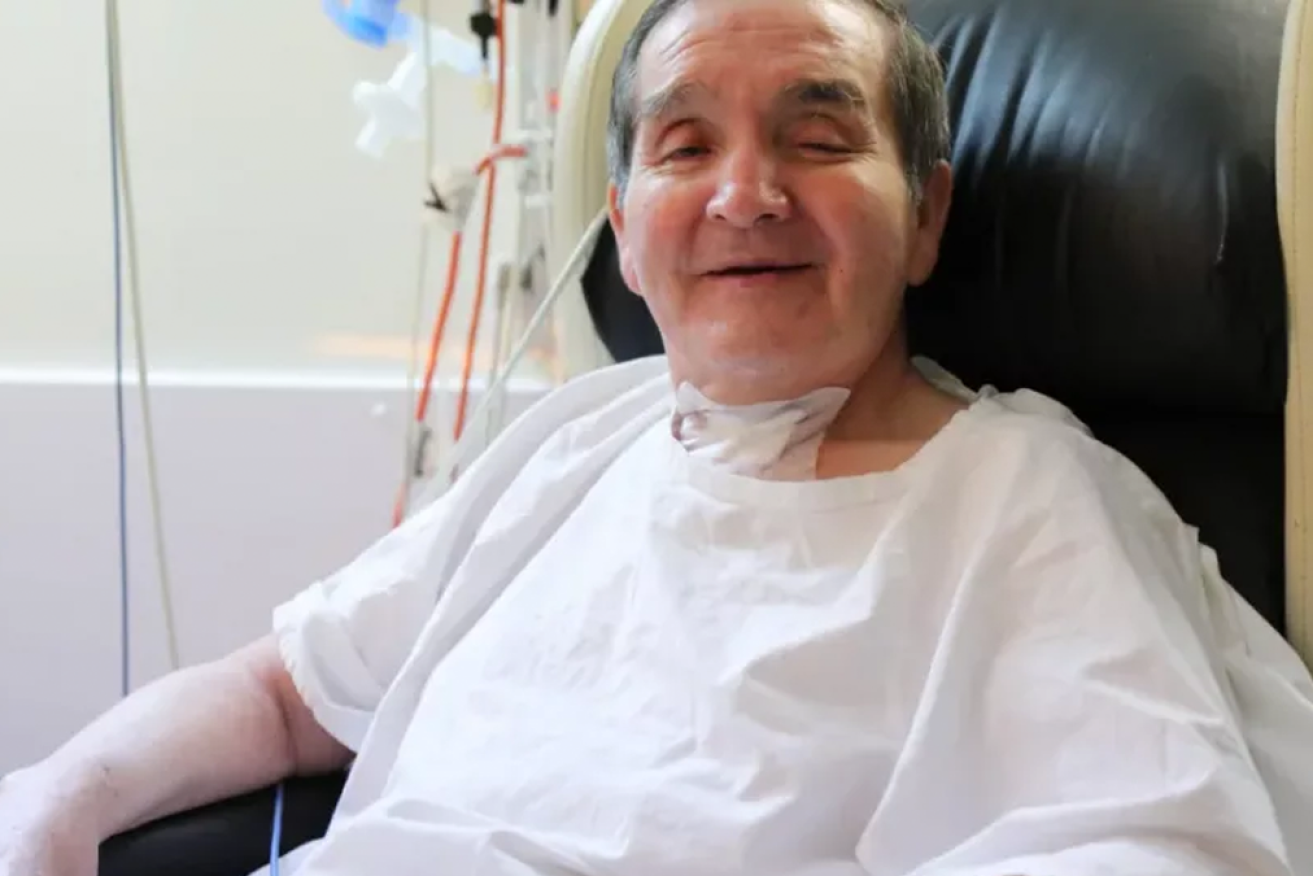 David Mellado, 69, spent over a year in a Sydney hospital after being admitted with COVID-19 in July 2020.
