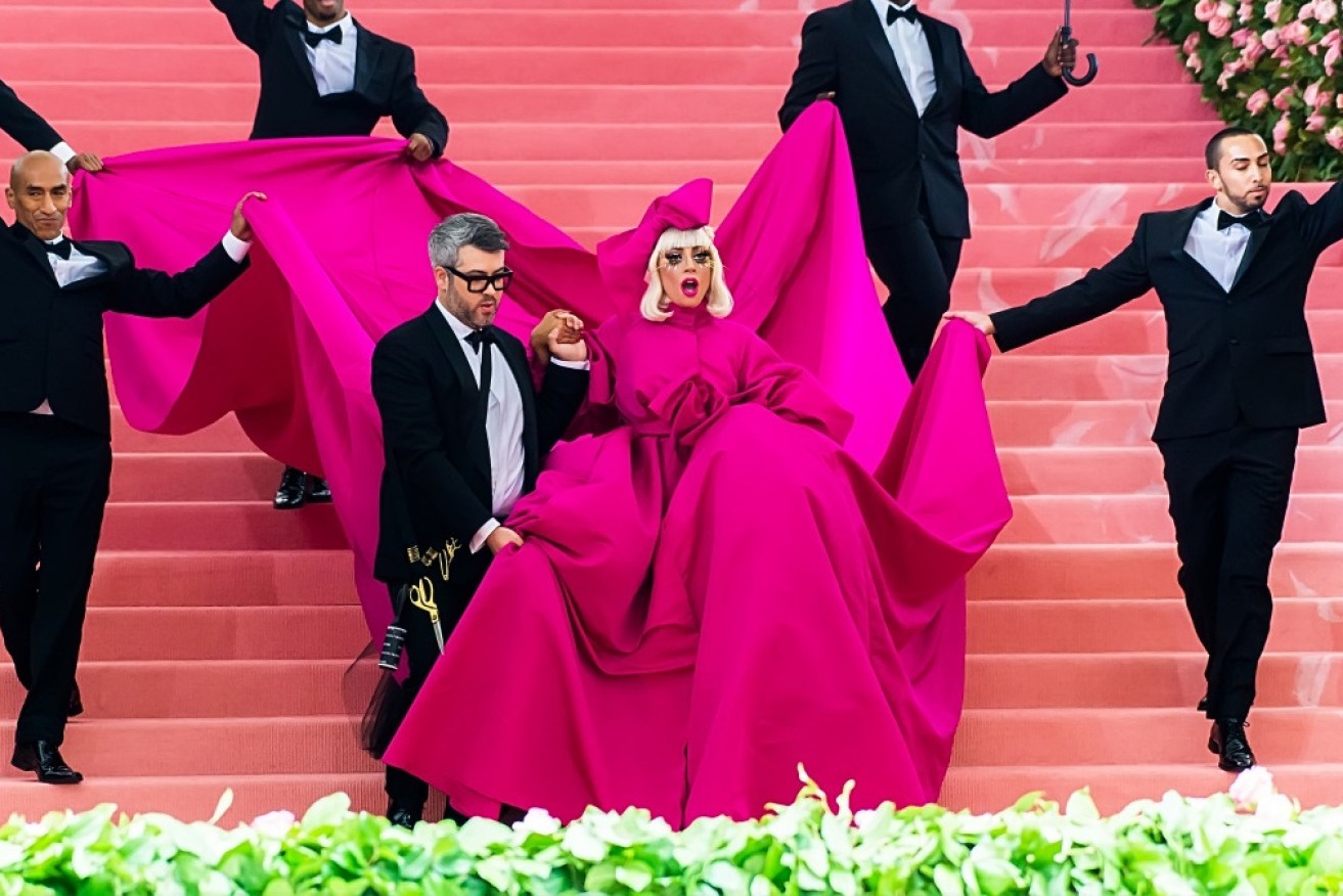 Ladya Gaga's Met Gala look is just the thing for next week's picnic with friends.