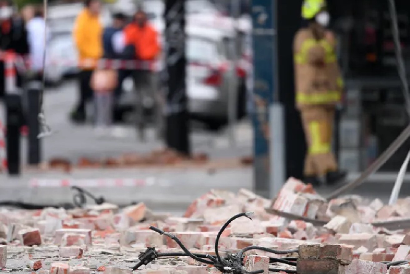 Aftermath of the Christchurch earthquake <I>Photo: James Ross/AAP<I>