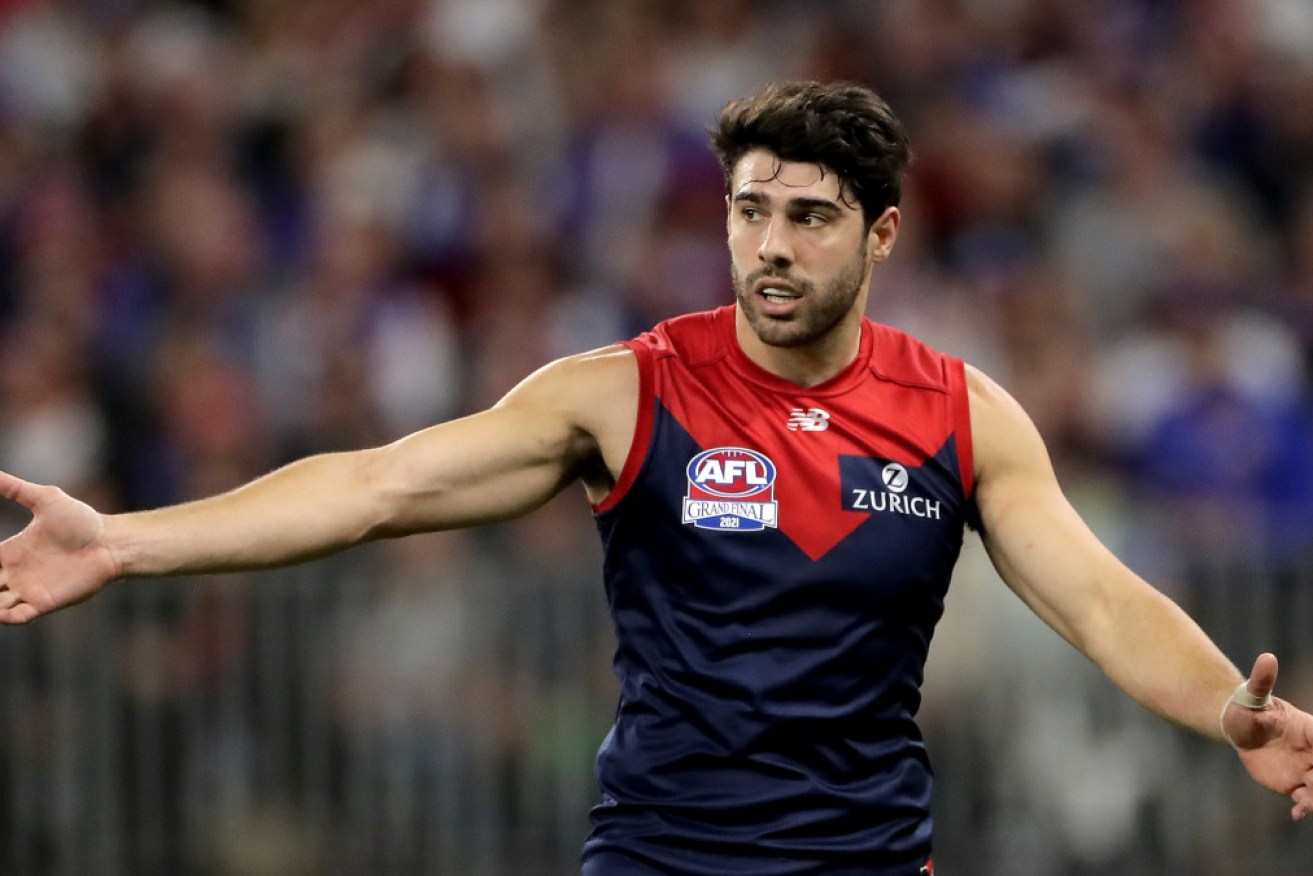 Christian Petracca compiled a record-equalling 39 disposals in Saturday night's grand final. 