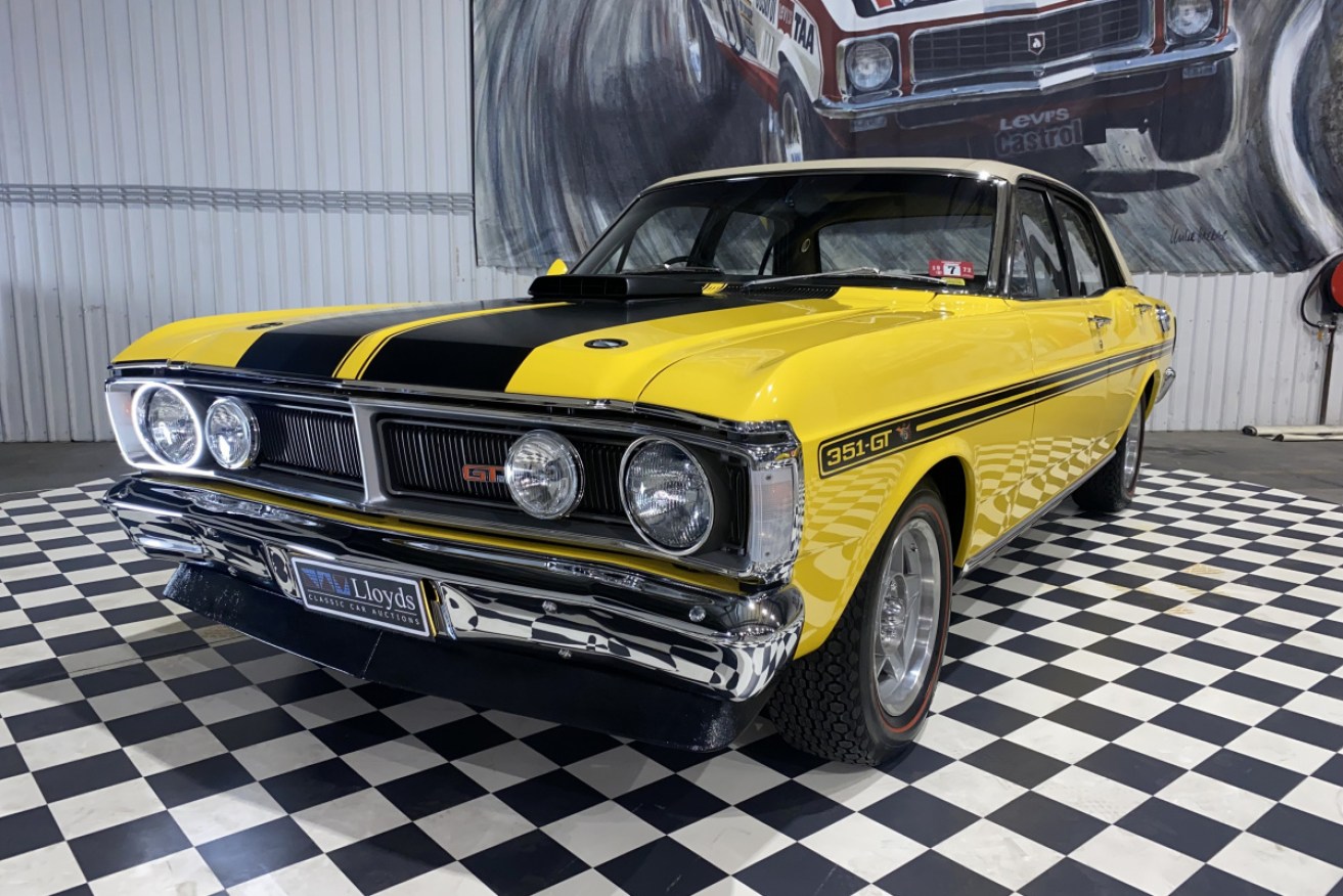 The GTHO Phase III Ford Falcon fetched a record $1.3 million at auction on Saturday.