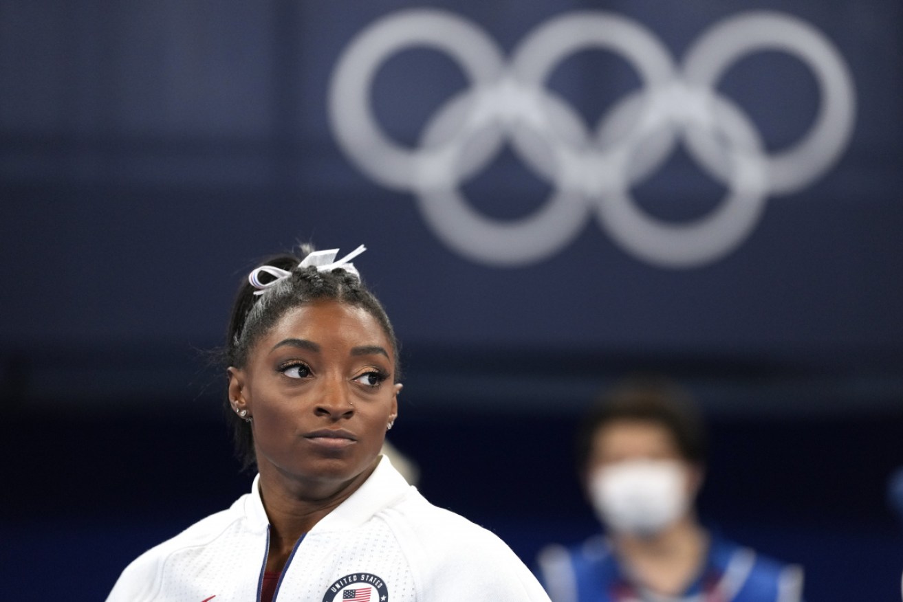 Champion US gymnast Simone Biles previously said she should not have gone to the Tokyo Olympics.
