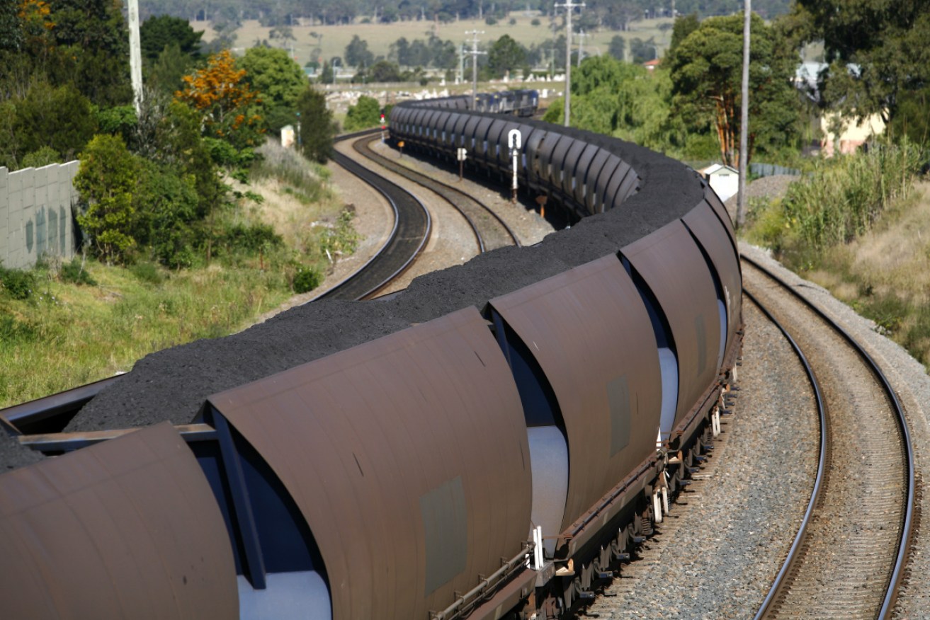The coal train and truck collided early on Wednesday, near the Upper Hunter town of Scone.