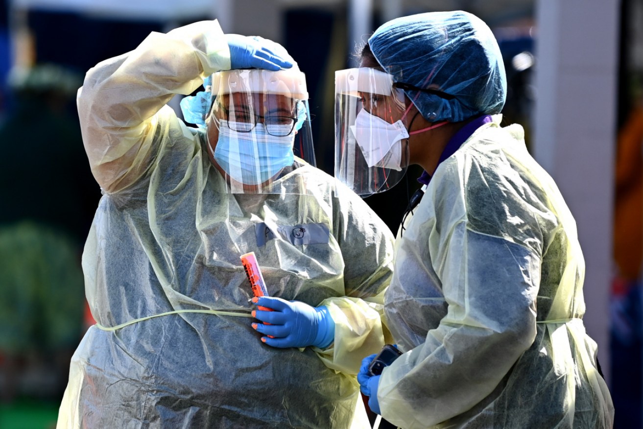 All of Wednesday's cases were in Auckland, which is into its seventh week of lockdown.